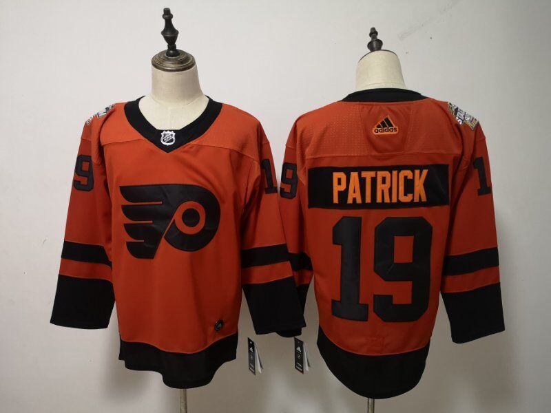 Men's Philadelphia Flyers Nolan Patrick #19 Orange Jersey